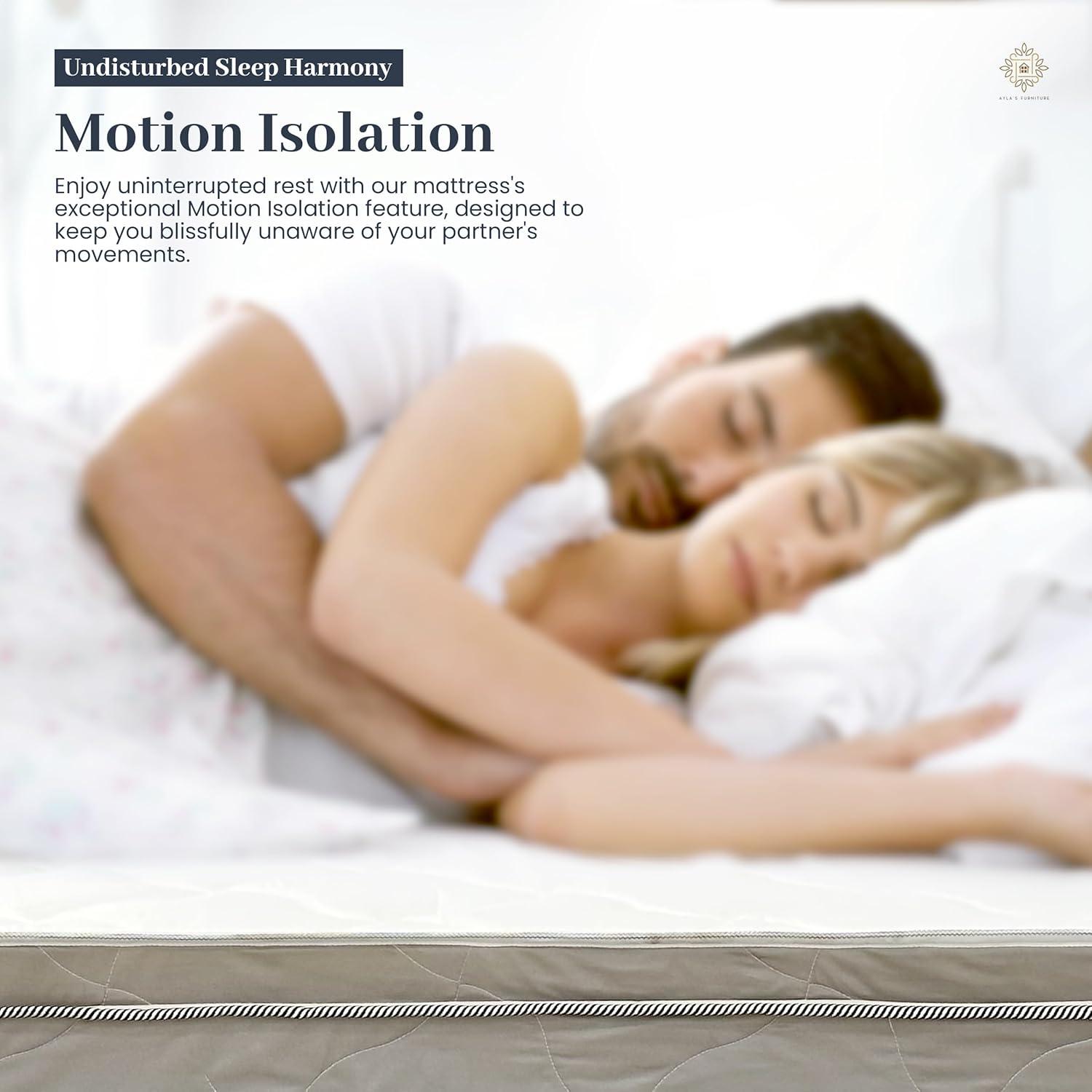 Full Size Mattress - 6 Inch Comfort Foam & Spring Hybrid Mattress - Euro Top - Medium Firm - Oliver & Smith