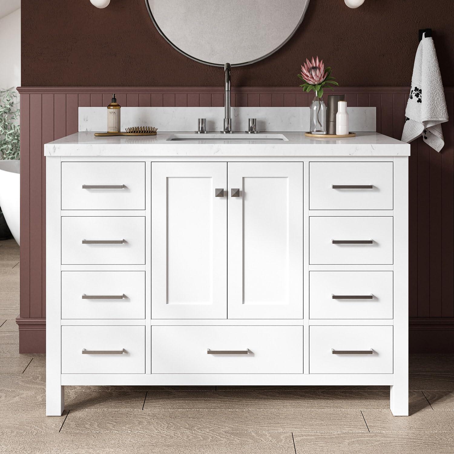 Ariel A049s-Bc Cambridge 48" Single Free Standing Vanity Cabinet Only - Grey