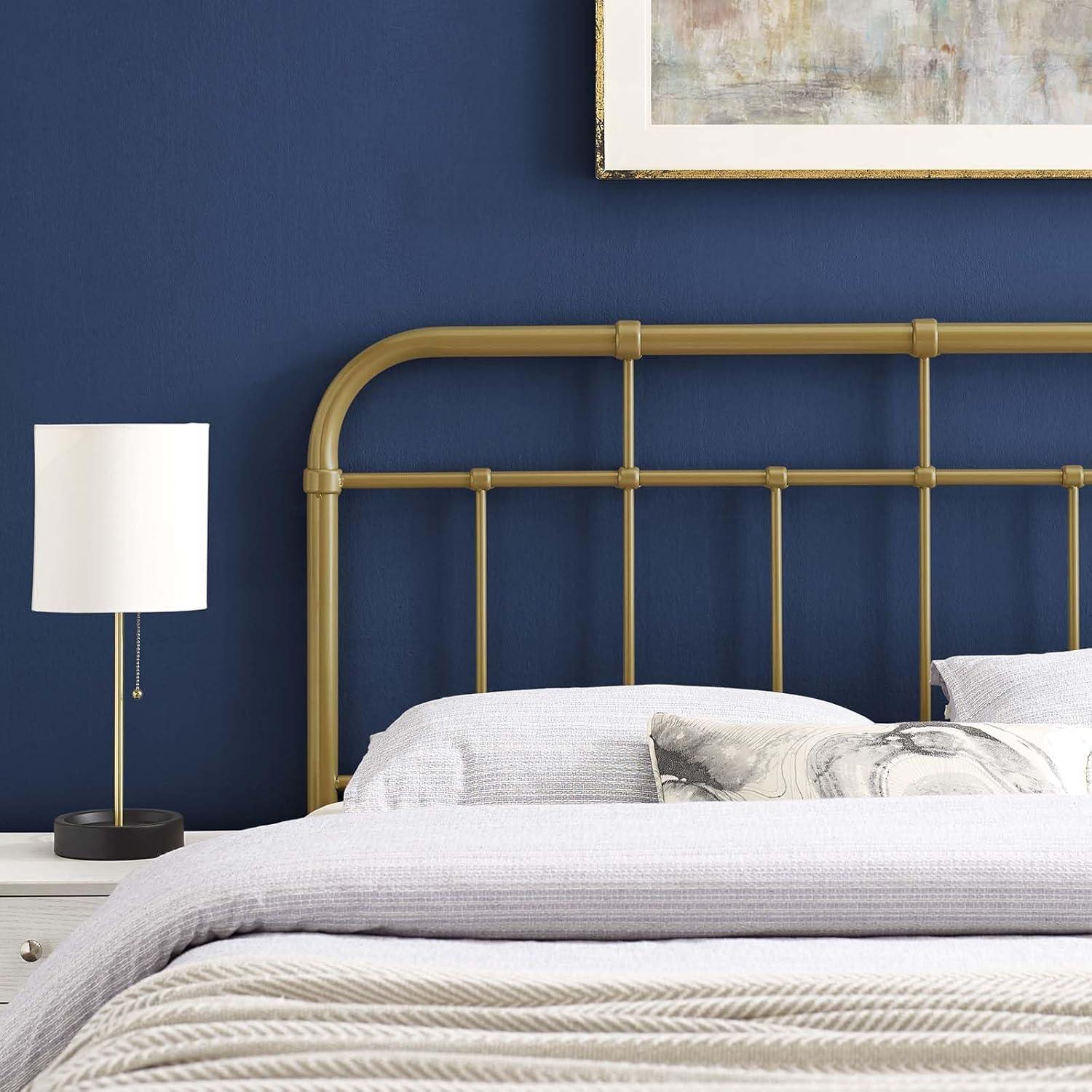 Alessia Full Metal Headboard - Gold