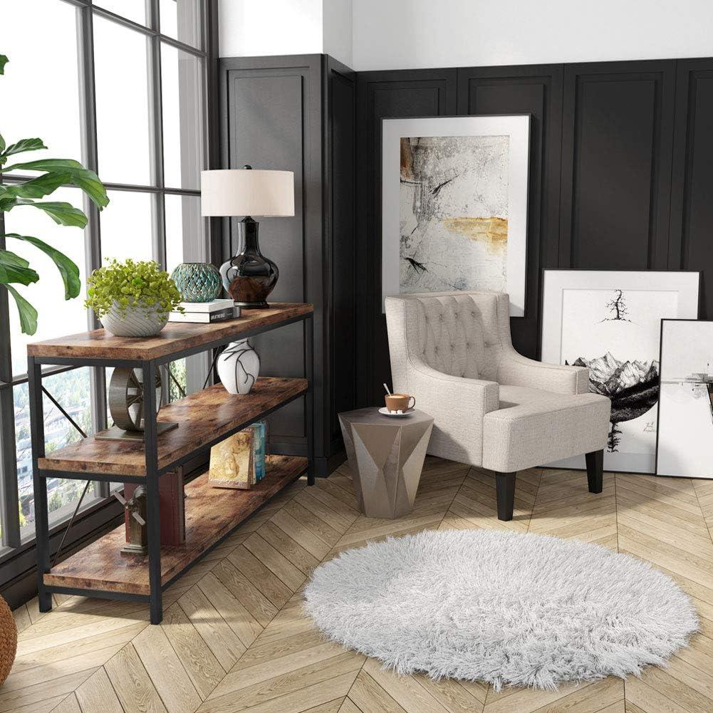 Tribesigns 55 Inches 3 Tiers TV Stand Console Long Sofa Table, Black