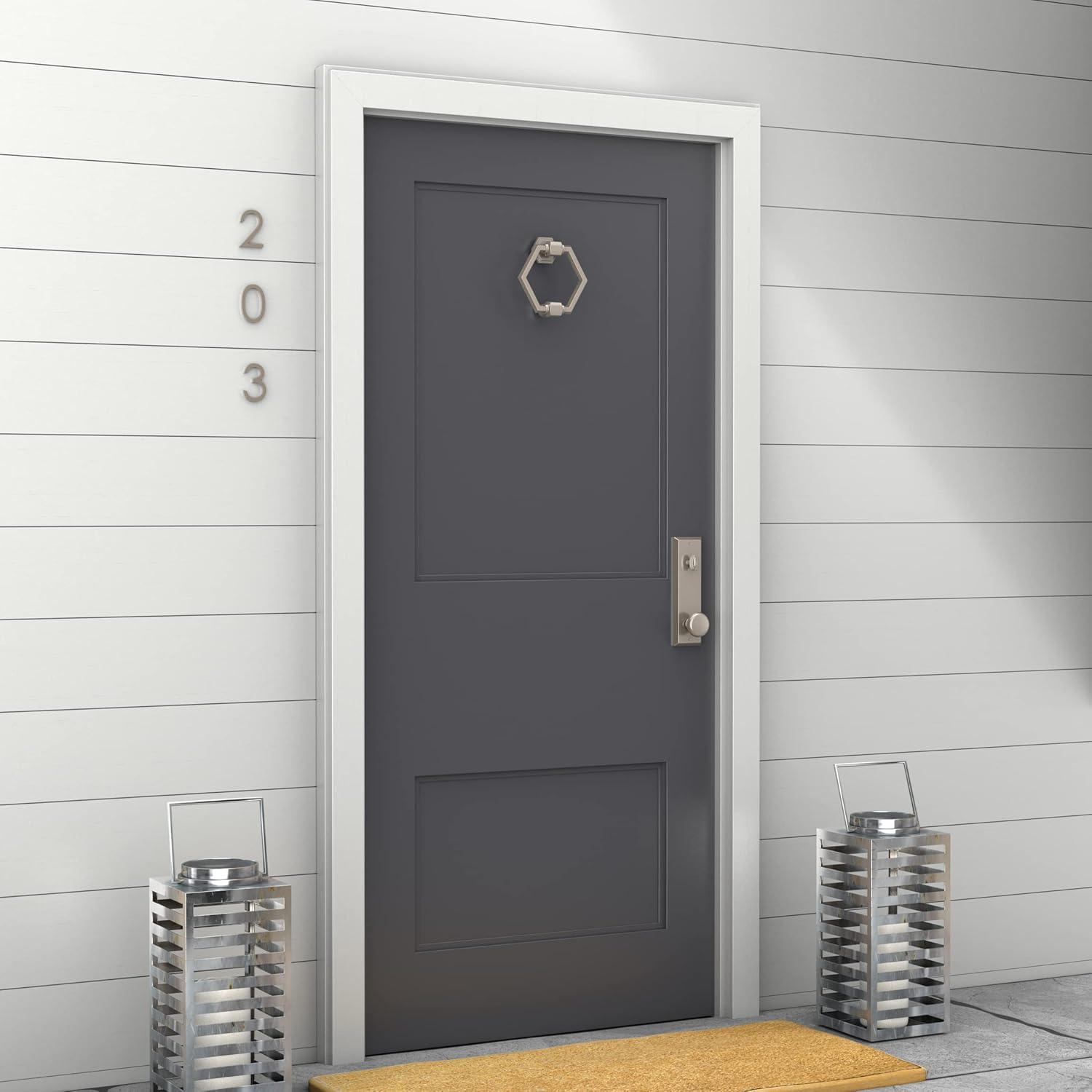 National Hardware - V1918 Powell Door Knocker - Satin Nickel