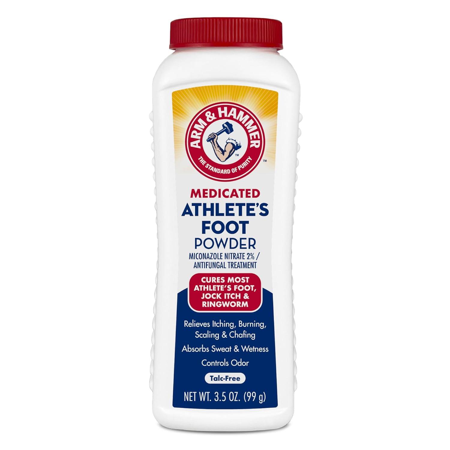 Arm & Hammer Medicated Athlete's Foot Powder - 3.5oz