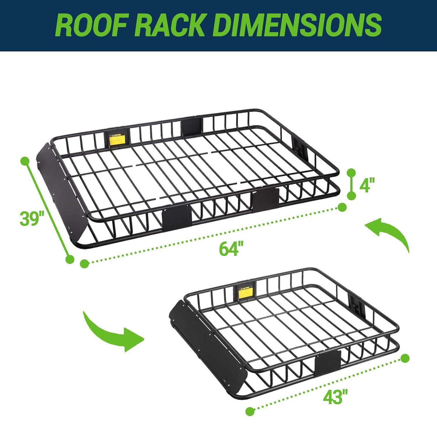 Universal Roof Rack Cargo Carrier Basket Rooftop Luggage Holder Carrier Basket For Camping Traveling