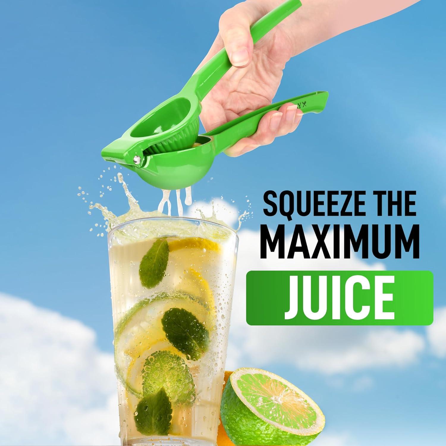 Green Aluminum Manual Citrus Lime Squeezer