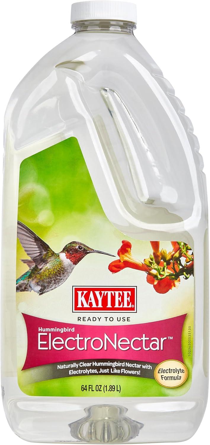 Kaytee Hummingbird ElectroNectar Wild Bird Food, Ready to Use - 64 Ounces