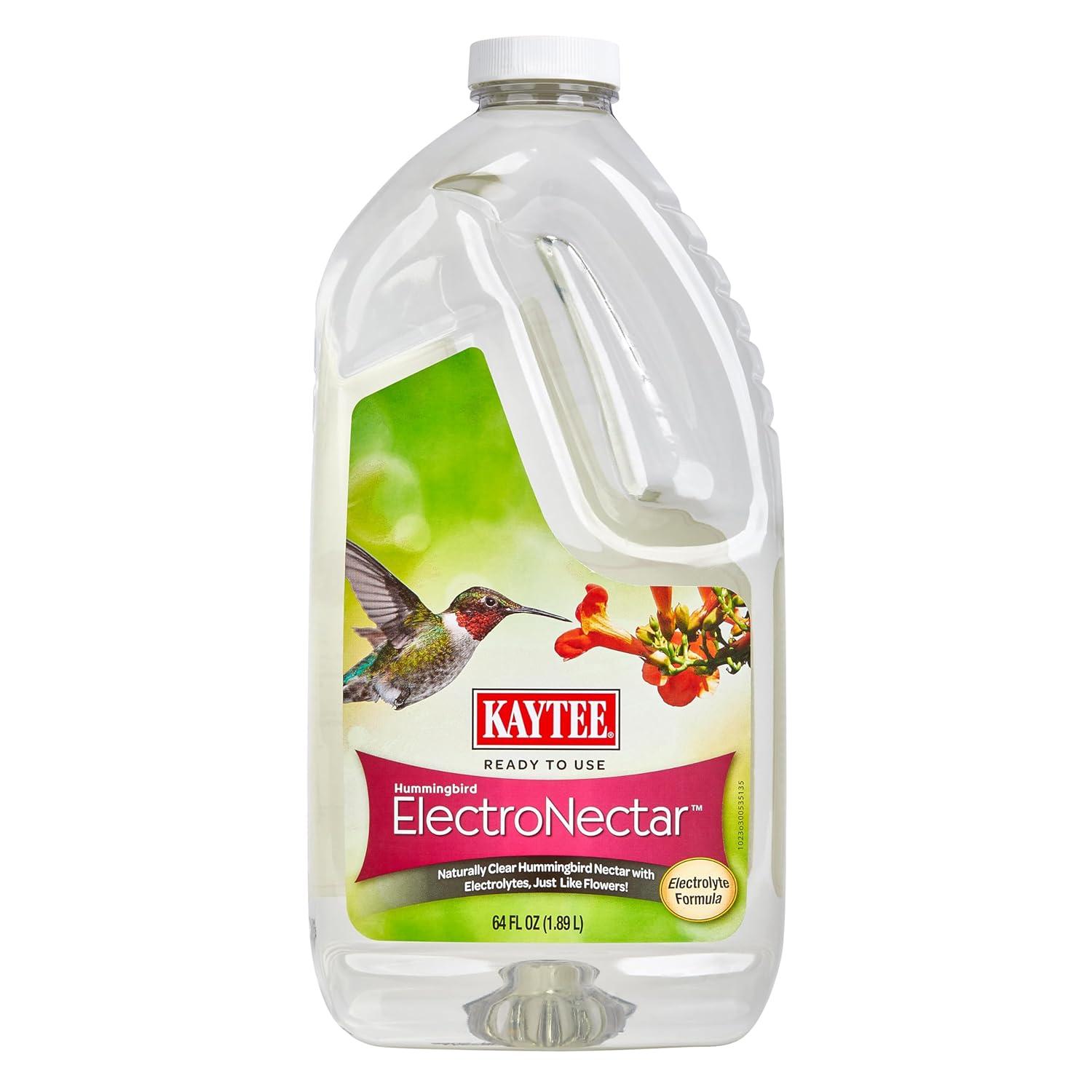 Kaytee Hummingbird ElectroNectar Wild Bird Food, Ready to Use - 64 Ounces