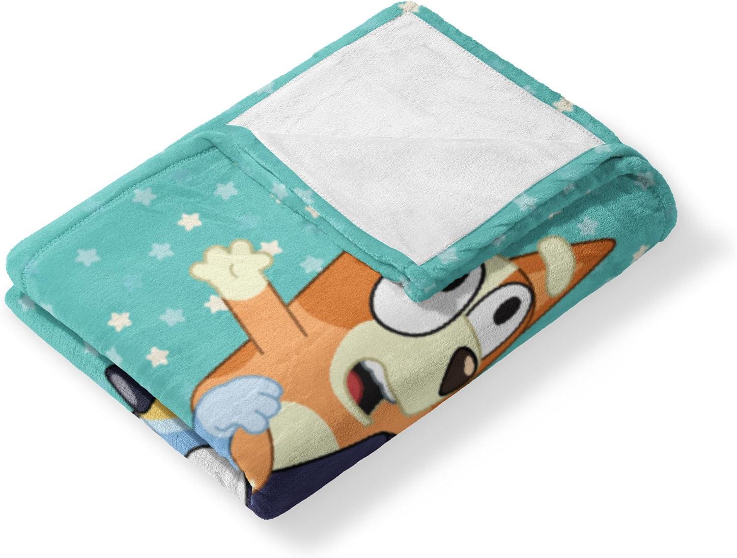 Northwest Bluey Big Play Silk Touch Throw Blanket, Ultra-Soft Character Throw, Cozy Plush TV Blanket, 50x60 Inches