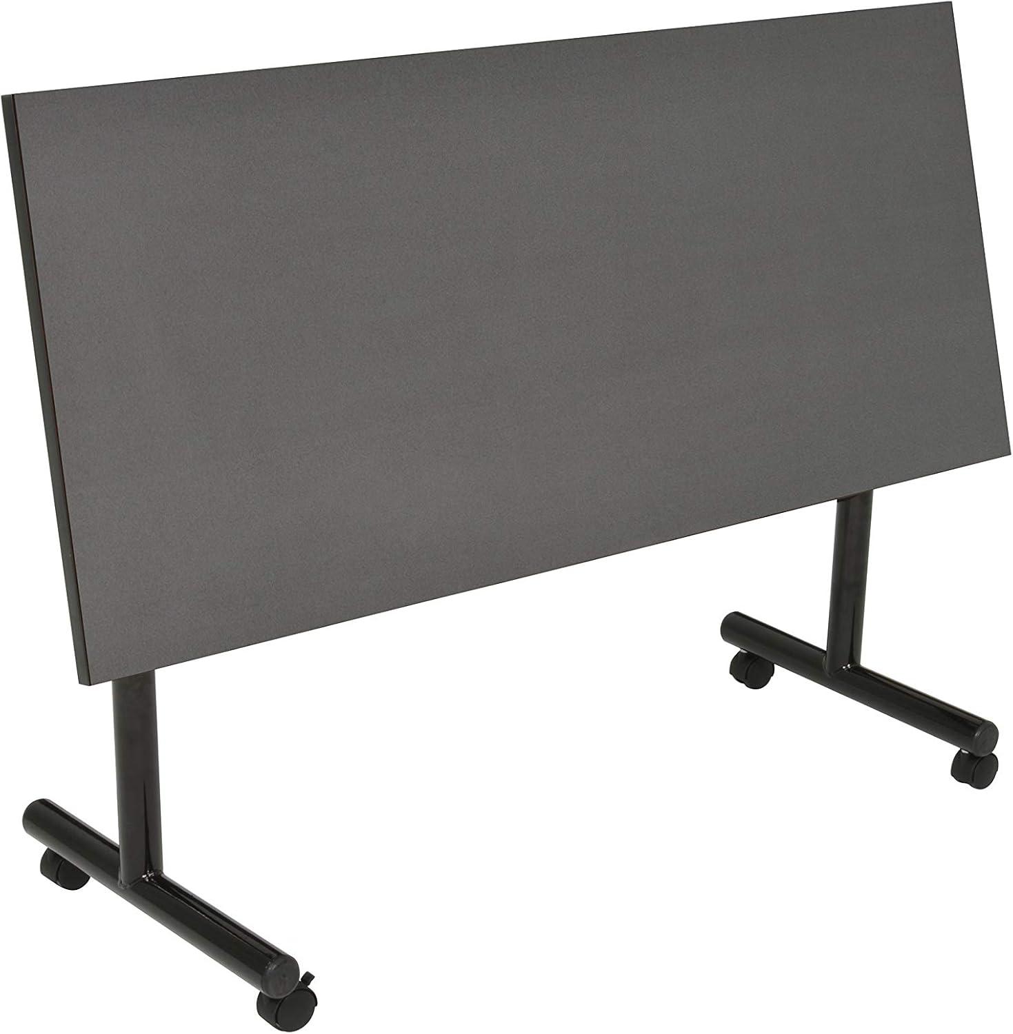 Regency Kobe 48" Flip Top Mobile Training Table- Grey