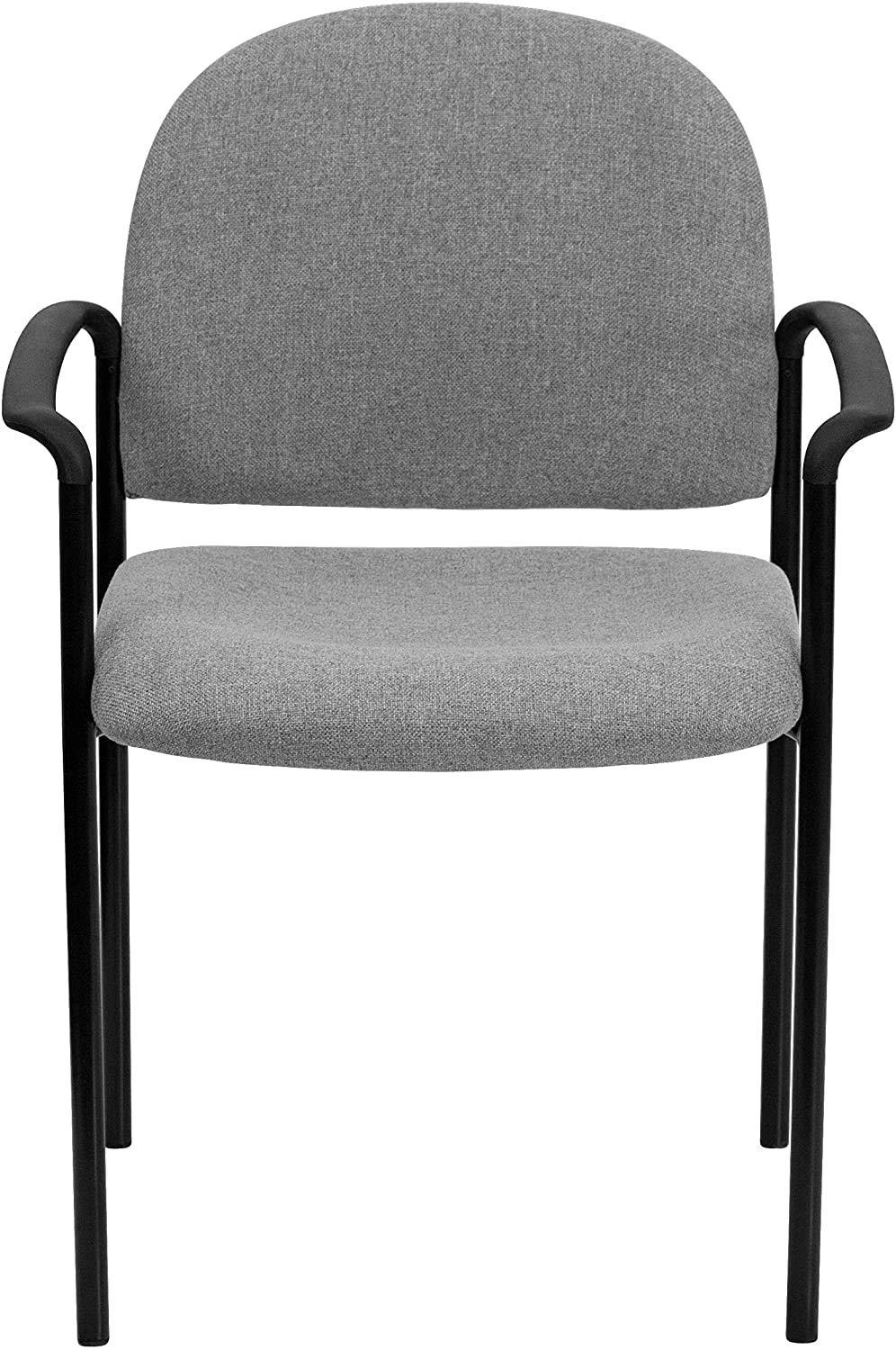 Flash Furniture Prather Tania Comfort Vinyl Upholstered Stackable Side Reception Chair by Flash Furniture