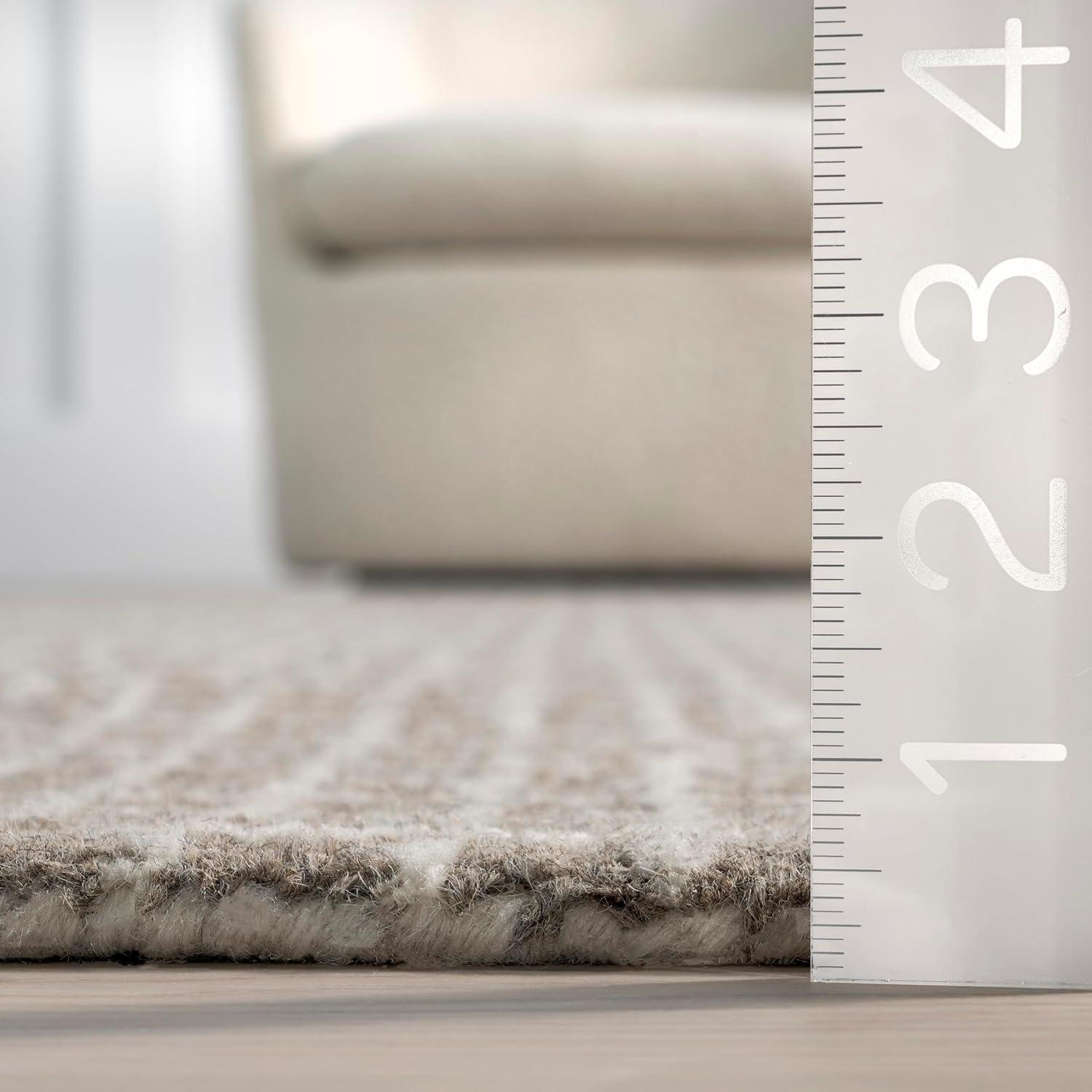 Katasha Checked Wool Area Rug