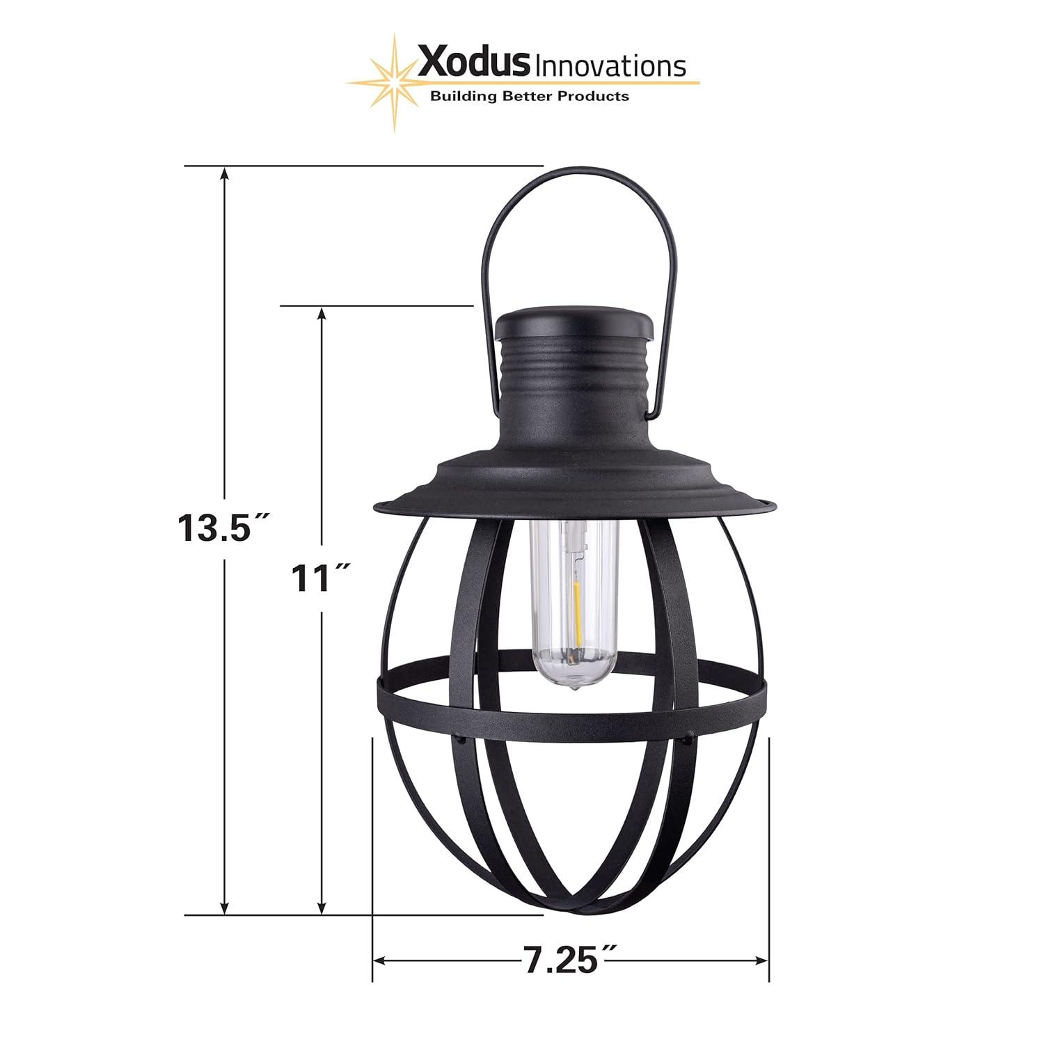 Xodus Innovations 12'' Battery Powered Integrated LED Outdoor Lantern