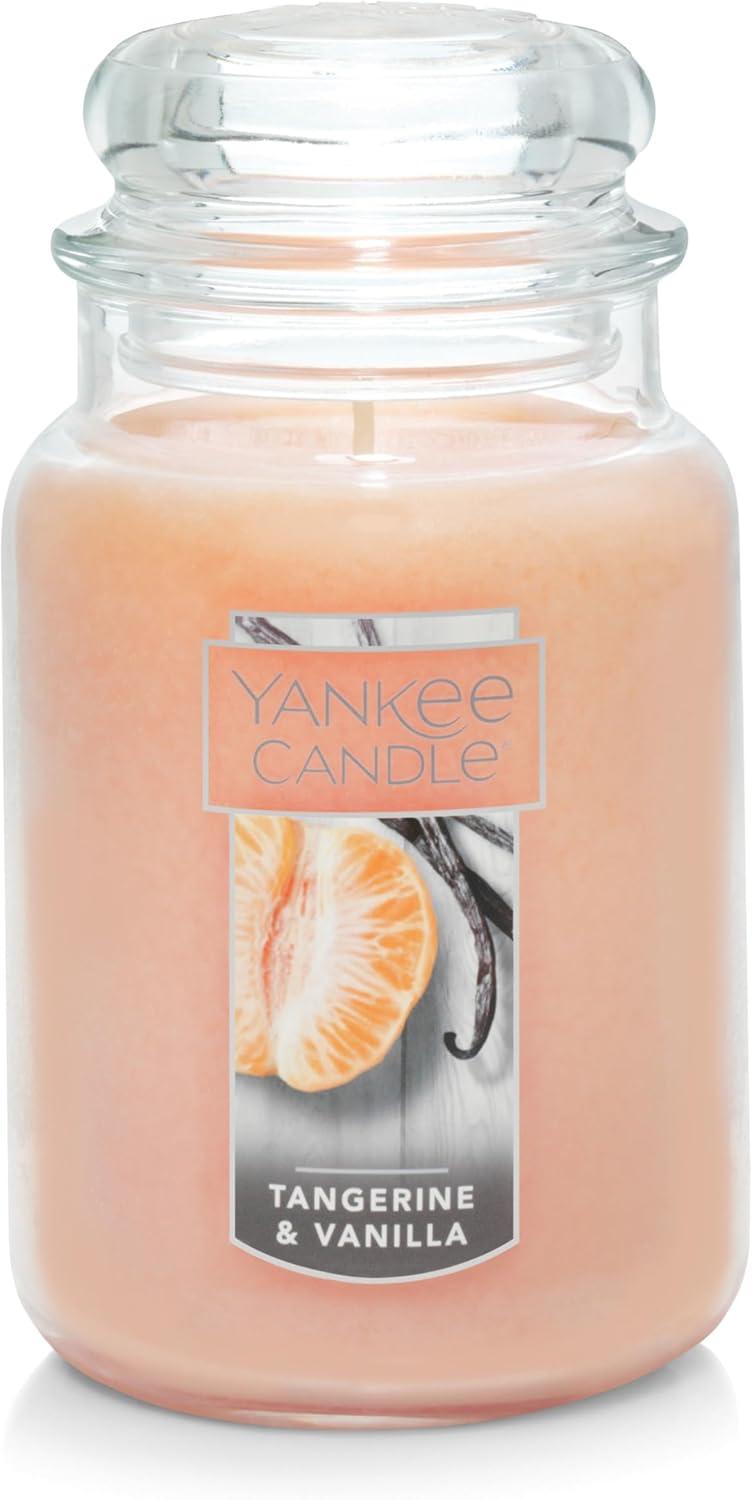 Tangerine & Vanilla Scented Large Jar Candle