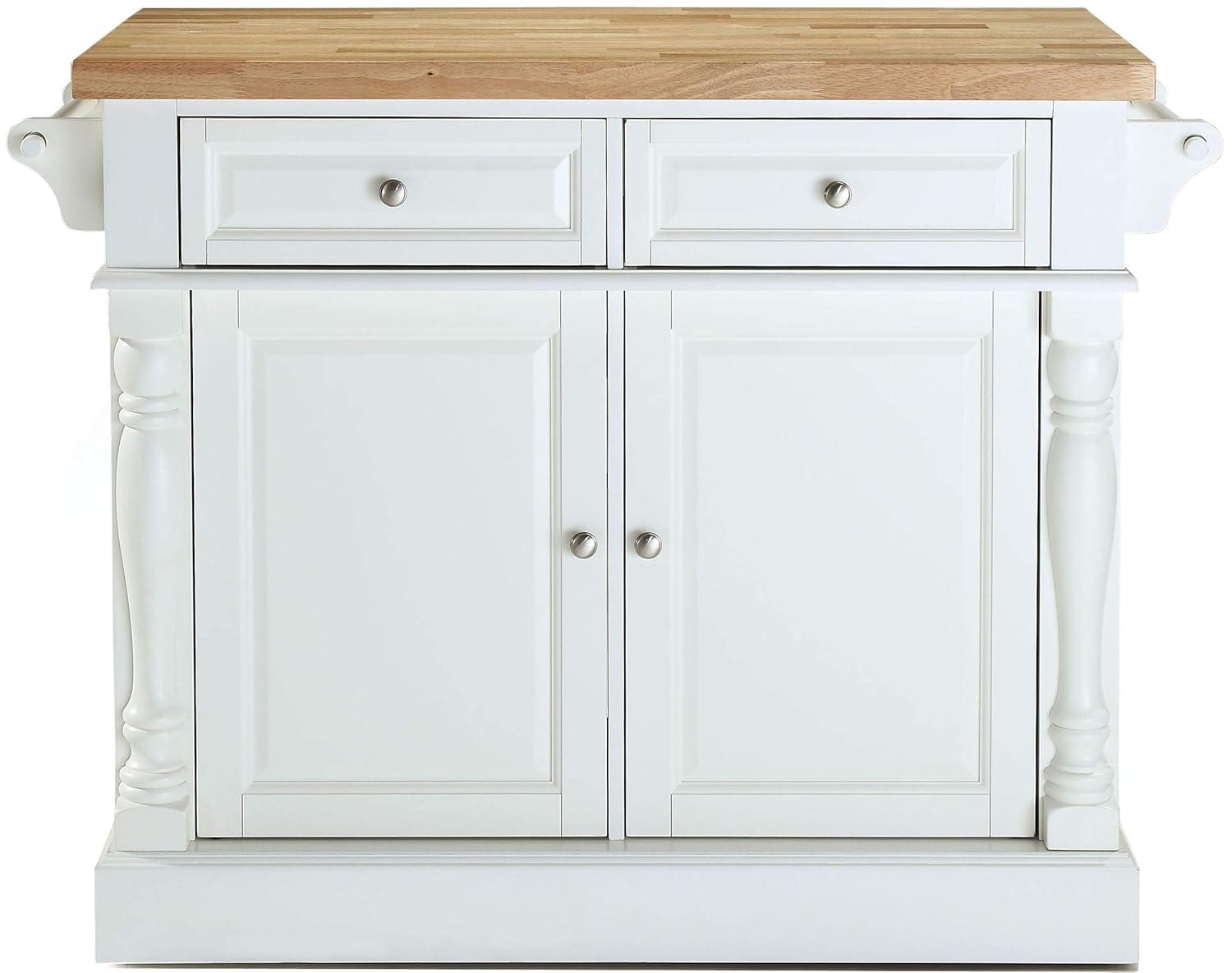 Oxford Kitchen Island with 2 Upholstered Saddle Stools Black - Crosley: Pass-Through Storage, Towel Bars, Wood Veneer