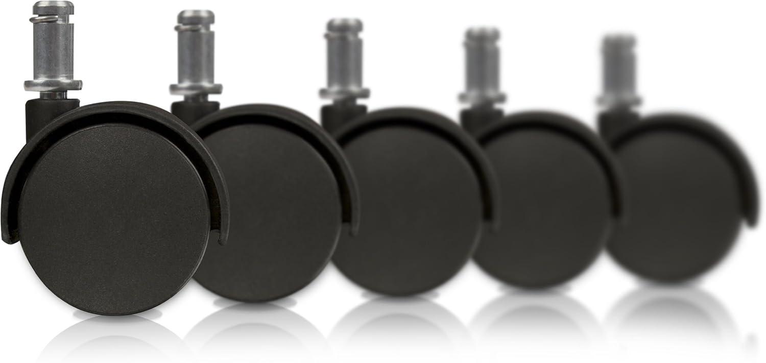 Slipstick 2" Office Chair Caster Wheel (Set of 5)