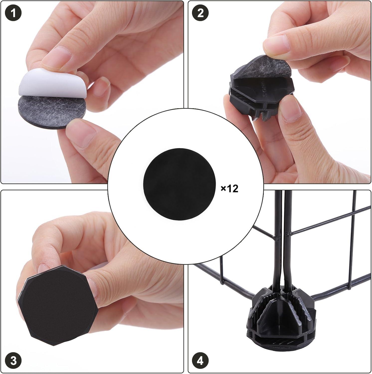 Pet Playpen Includes Cable Ties, Indoor Use, Black