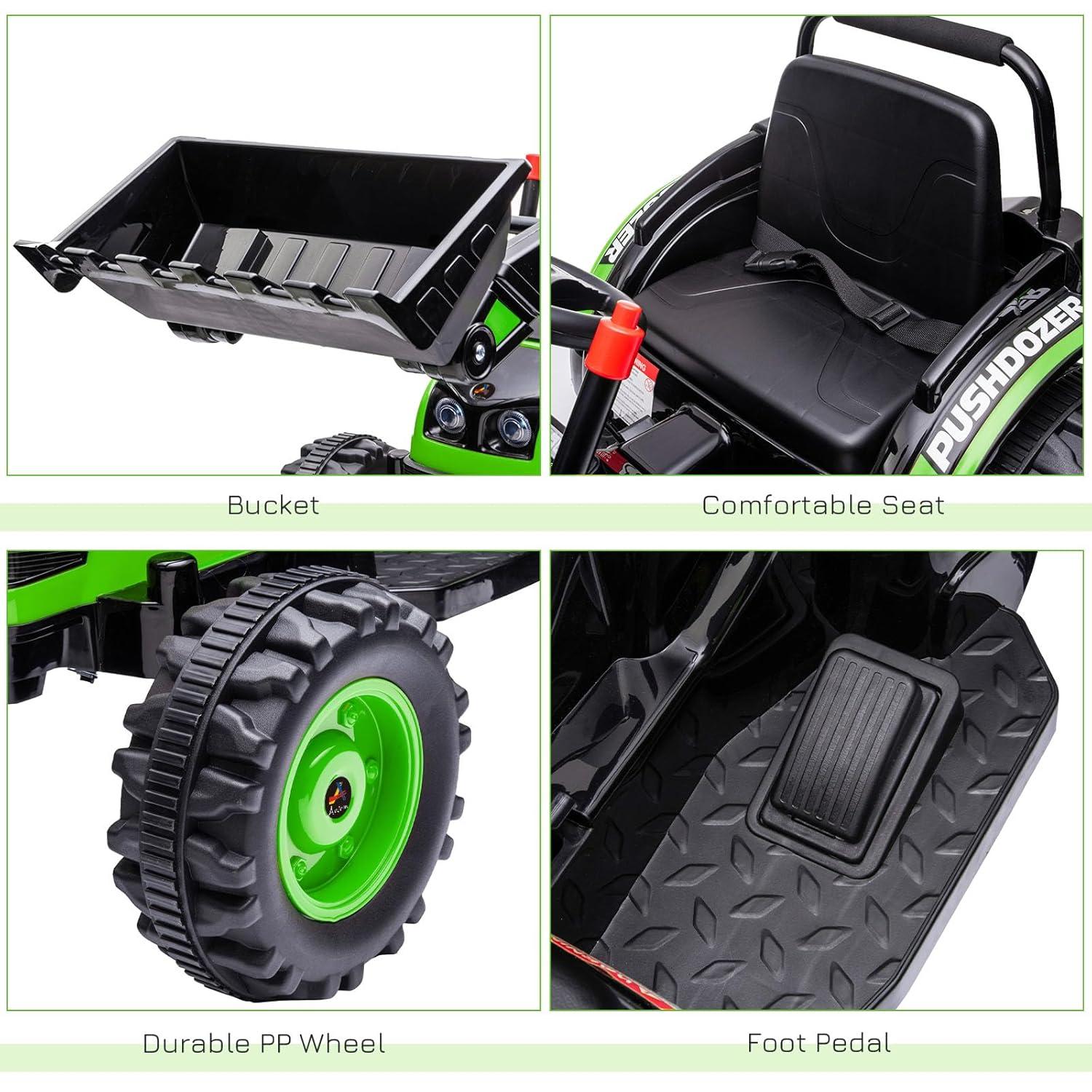 Aosom Aosom 6 Volt 1 Seater Tractors / Construction Battery Powered Ride On