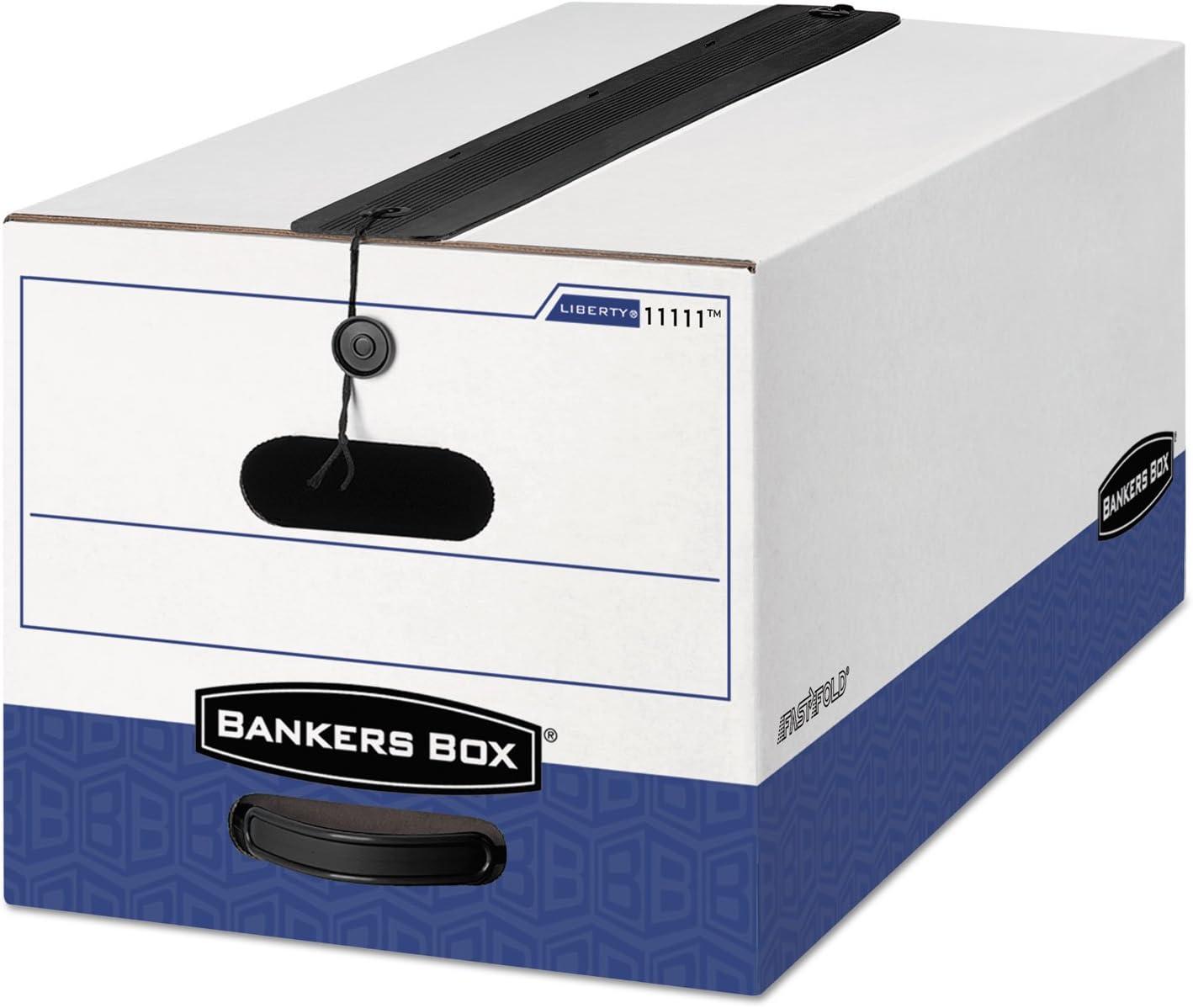 Bankers Box® Liberty Plus Storage Box, Letter, Paper, 12-1/4 x 24-1/8 x 10-3/4, WE/BE, 12/Ctn