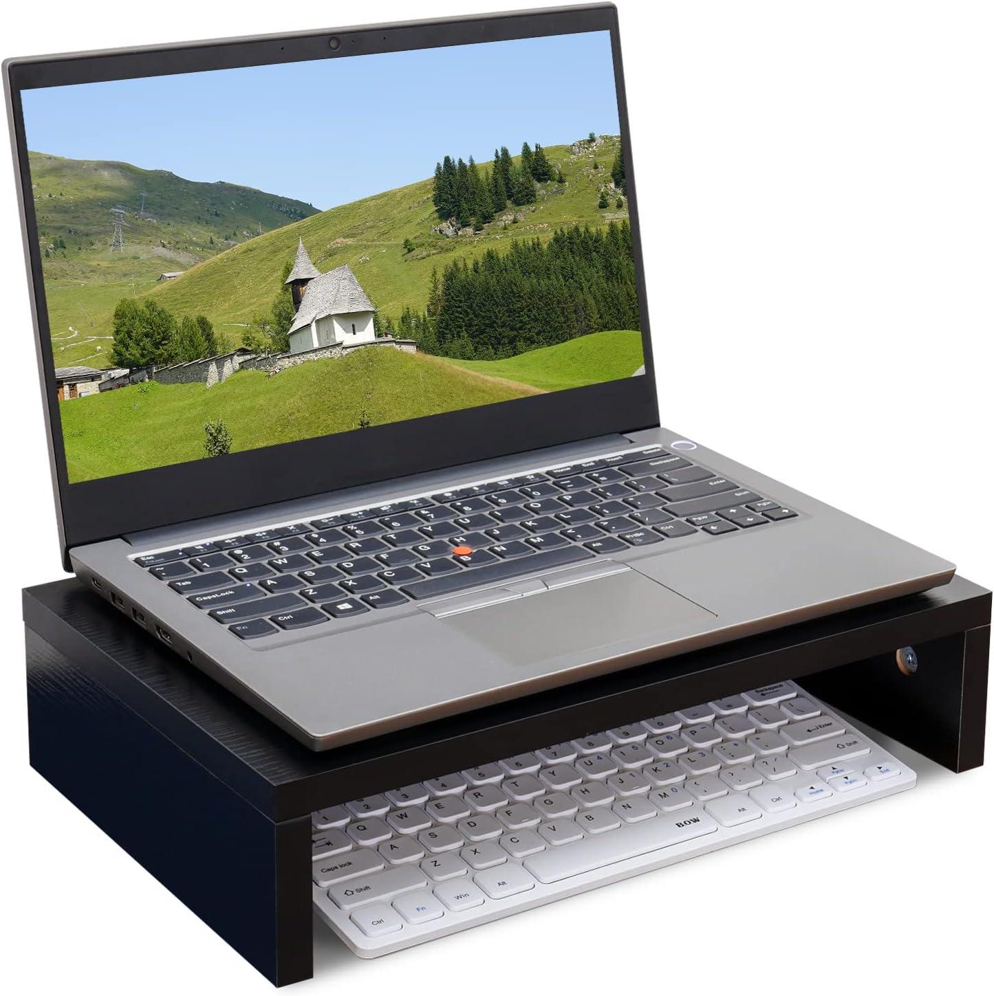 Drevy Small Designs2Go Monitor Riser for TVs up to 26 Inches, Black