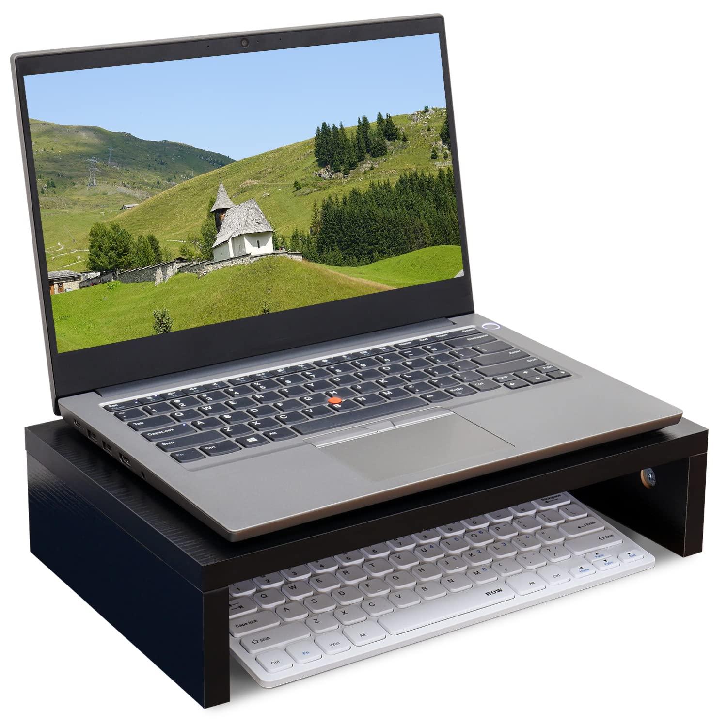 Drevy Small Designs2Go Monitor Riser for TVs up to 26 Inches, Black