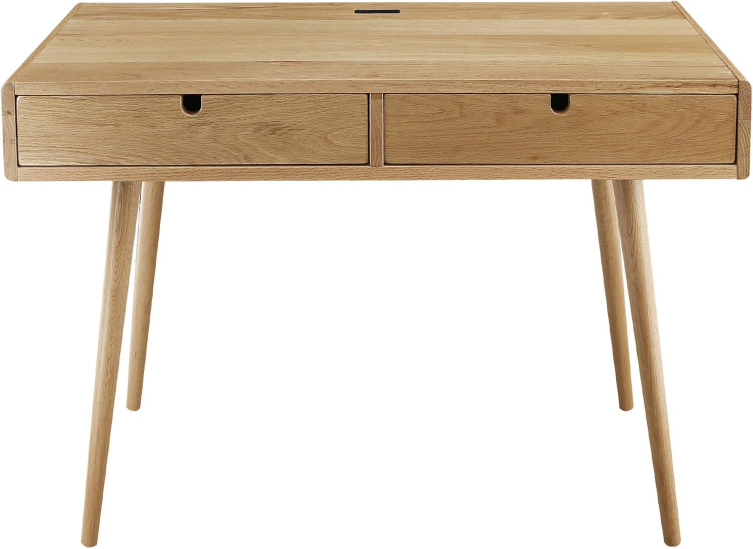 Freedom Desk with USB Ports Made of Solid American Oak