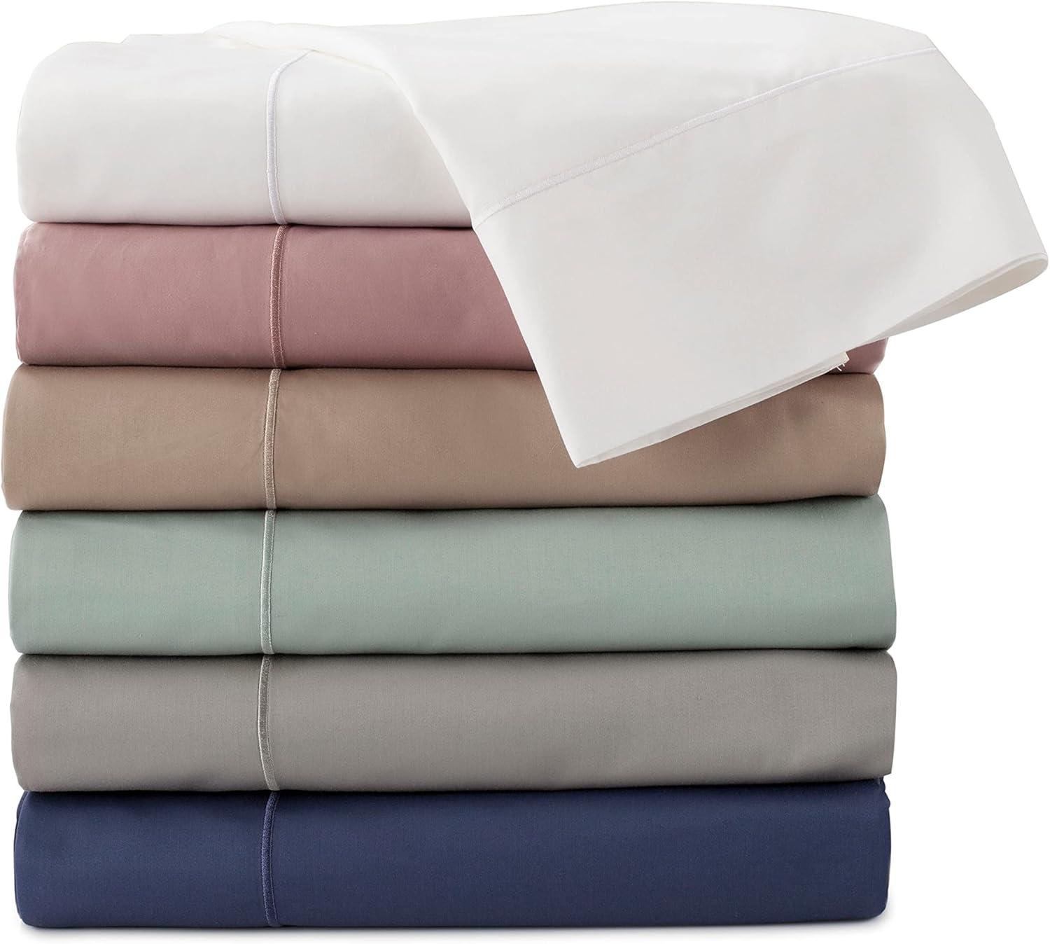 Martex 700 Thread Count Supima Cotton Standard Pillowcases (Set of 2) - Silky Soft, White