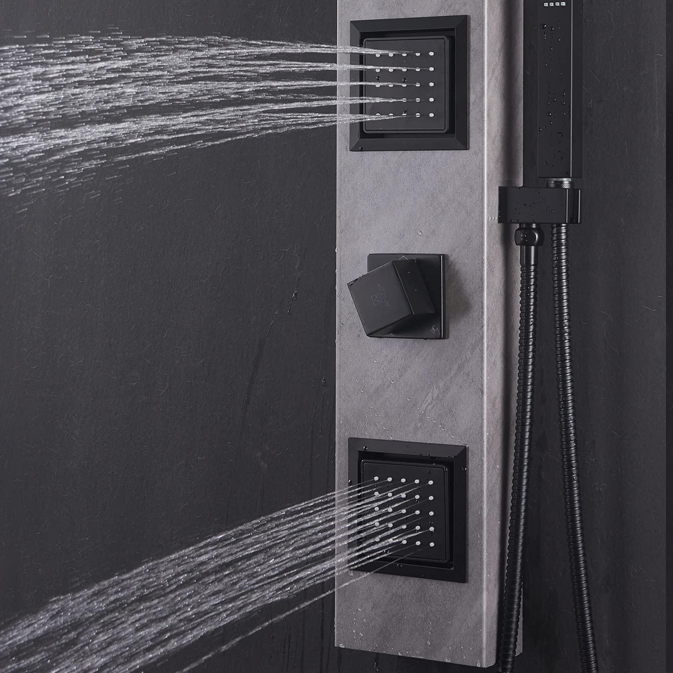 ANZZI Aura 39.37'' Shower Panel with Fixed Shower Head SP-AZ078GM