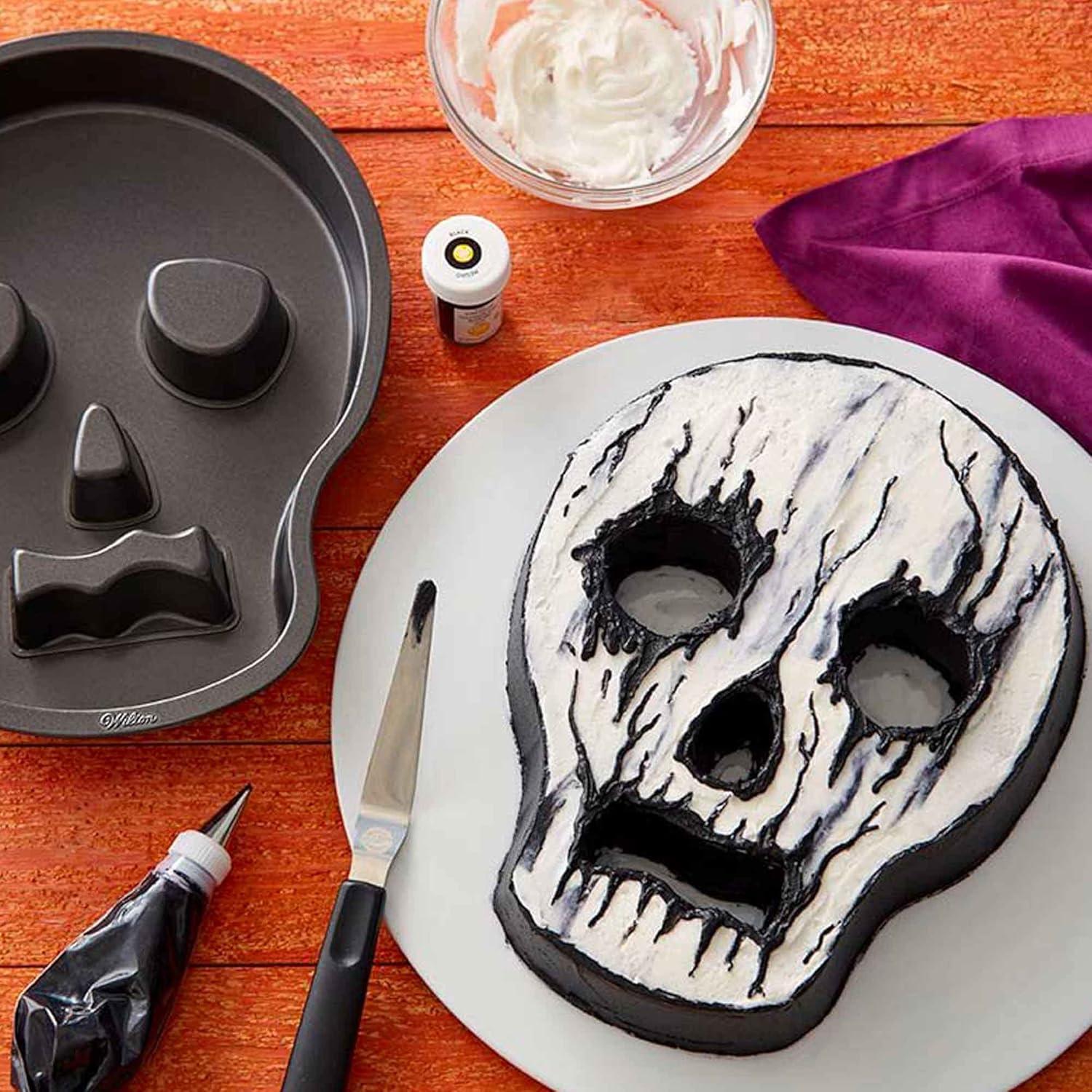 Non-Stick Aluminum Skull Cake Pan for Halloween