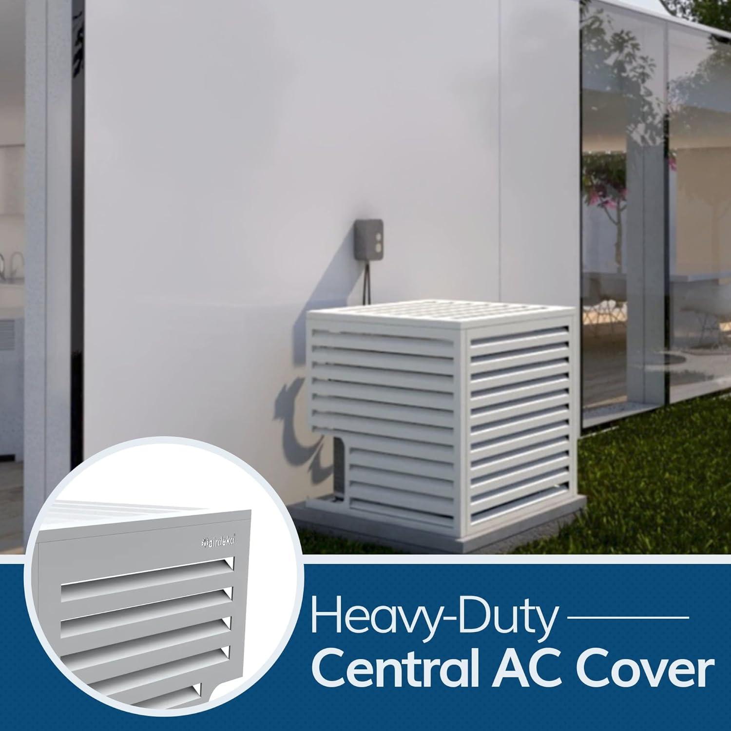 Airdeko HVAC- X Large 39.37-in W x 40.35-in H Central Air Conditioner Cover