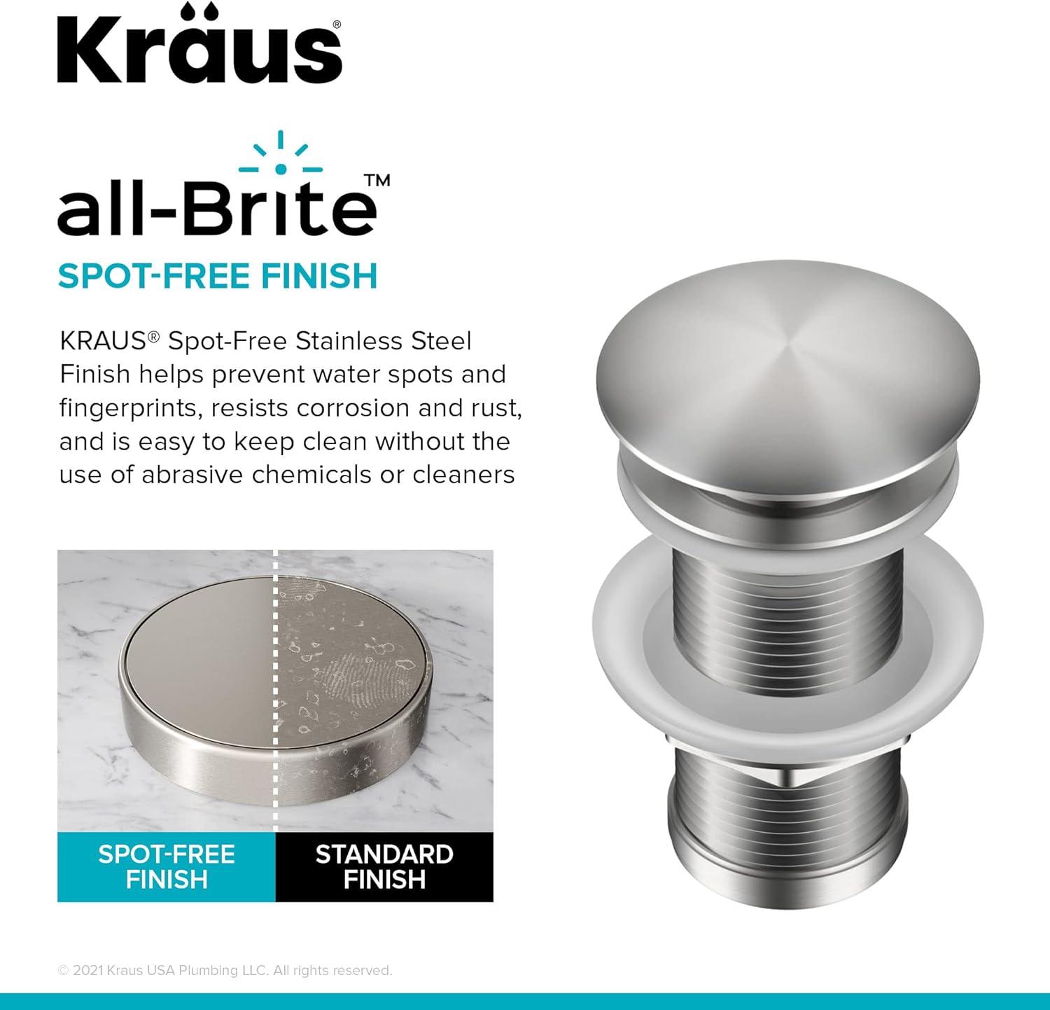 KRAUS Pop-Up Bathroom Sink Drain