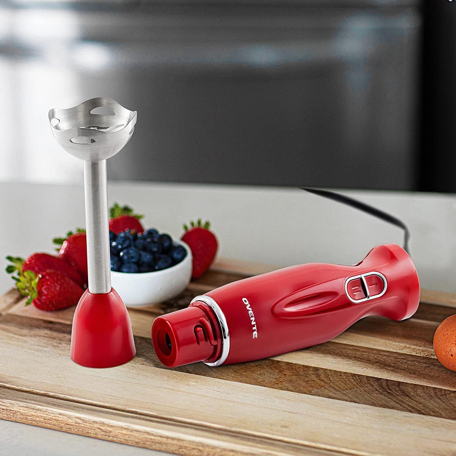 OVENTE Electric Immersion Hand Blender 300 Watt 2 Mixing Speed