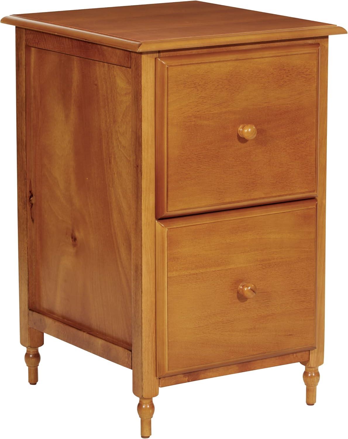 Knob Hill 2 Drawer Wood File Cabinet in Antique Cherry