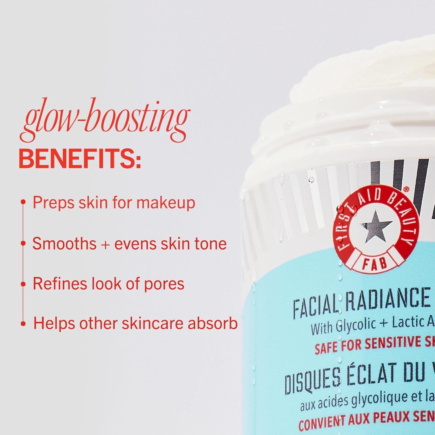 FIRST AID BEAUTY Gentle Exfoliating Facial Pads for Sensitive to Normal Skin - Fragrance-Free - 60ct - Ulta Beauty