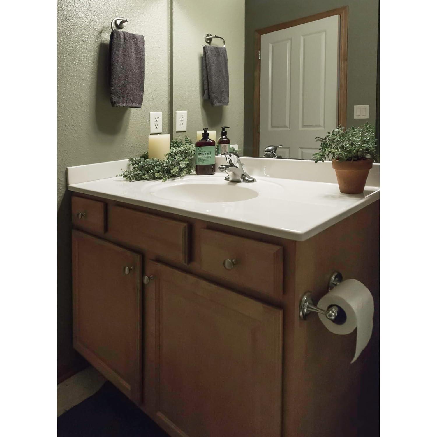 Alcott Hill® 37 Inch Cultured Marble Vanity Top with Backsplash, Improved Package