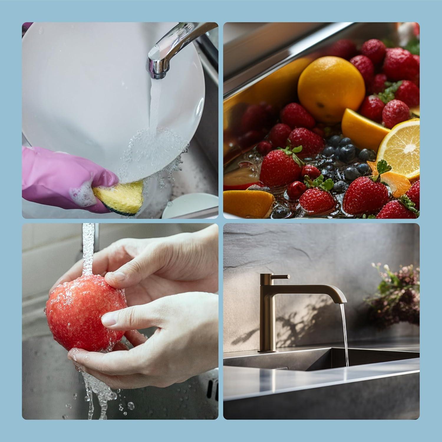 Hibbent 3-in-1 Kitchen Sink Drain Strainer  Stopper , Stainless Steel Pop-Up Design, Anti-Clogging Metal Basket with Handle, Compatible with US Standard 3-1/2" Drain