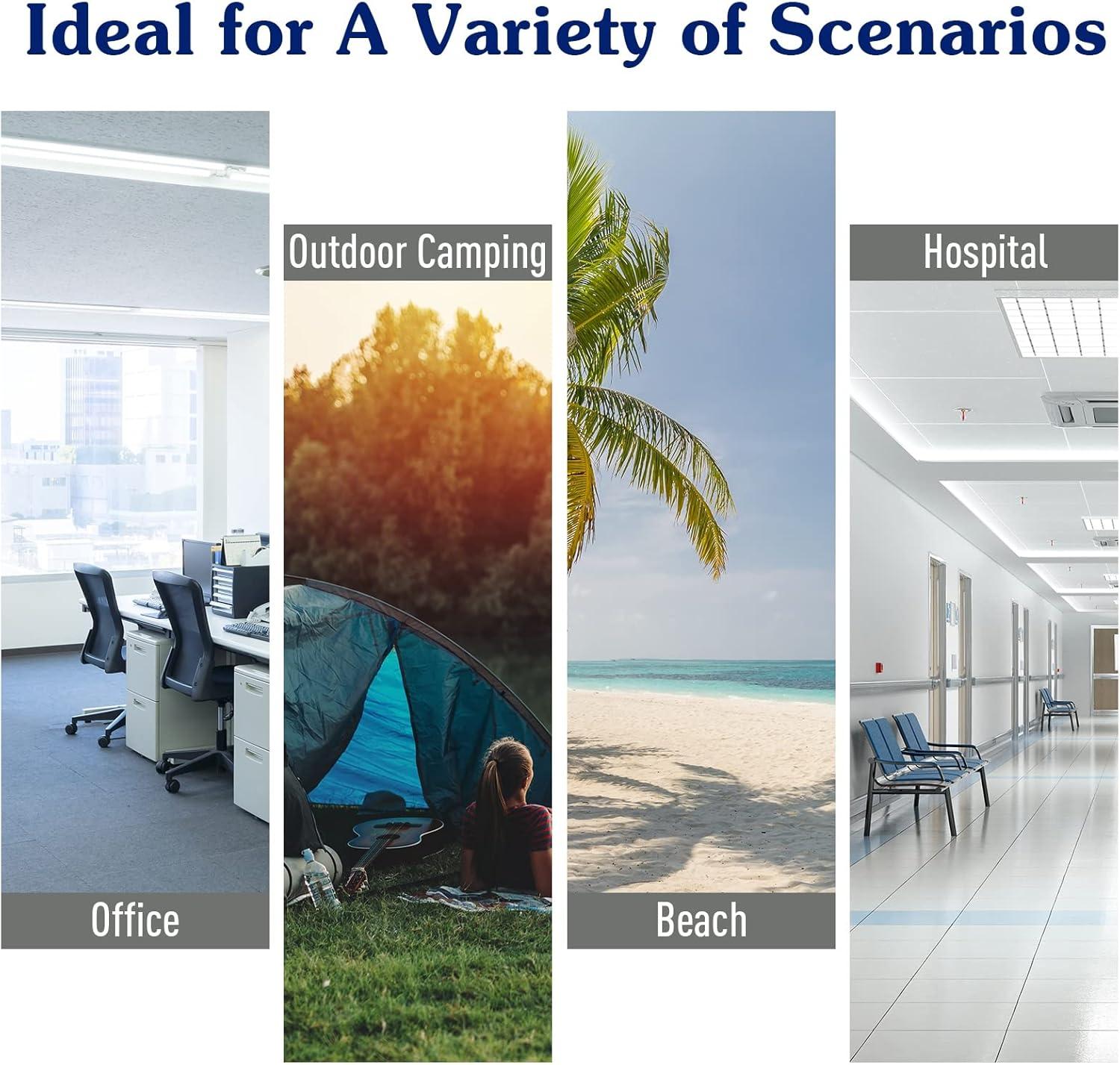 Outsunny Folding Camping Cot for Adults with Carry Bags, Side Pockets, Outdoor Portable Sleeping Bed for Travel Camp Vocation, Blue