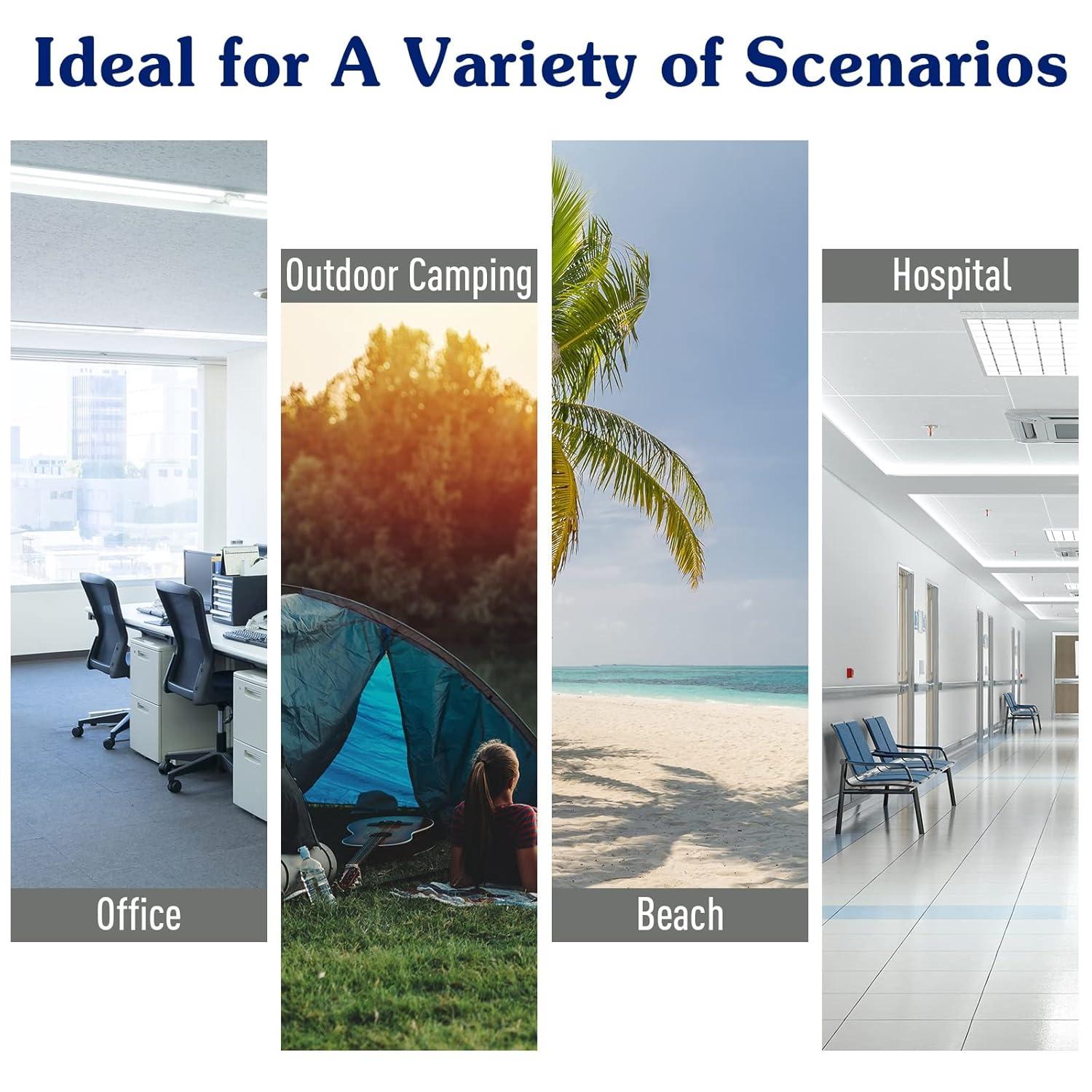 Outsunny Folding Camping Cot for Adults with Carry Bags, Side Pockets, Outdoor Portable Sleeping Bed for Travel Camp Vocation, Blue