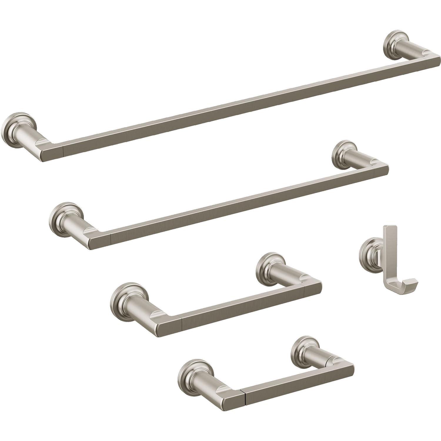 Tetra Double Towel Hook Bath Hardware Accessory in Stainless Steel