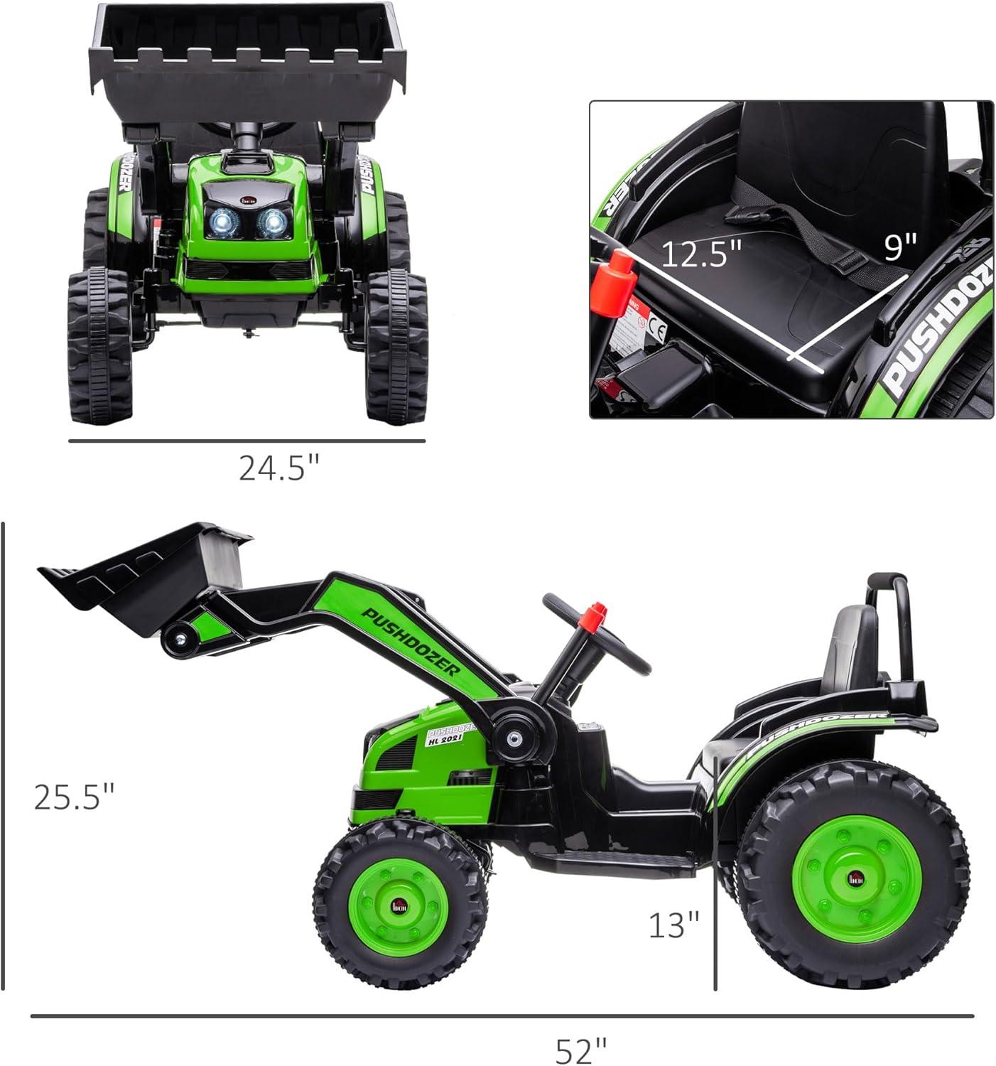 Aosom 6 Volt 1 Seater Tractors / Construction Battery Powered Ride On
