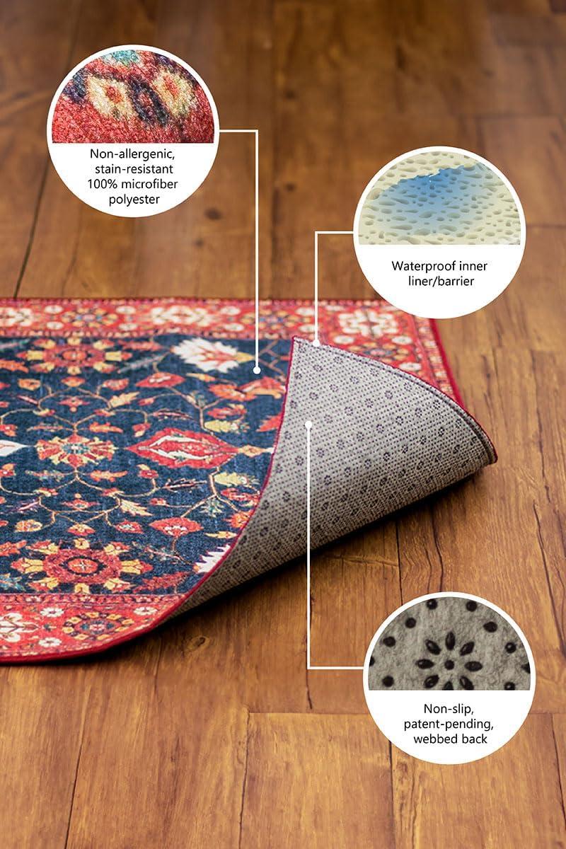 My Magic Carpet Solid Espresso Flatweave Washable Indoor / Outdoor Rug