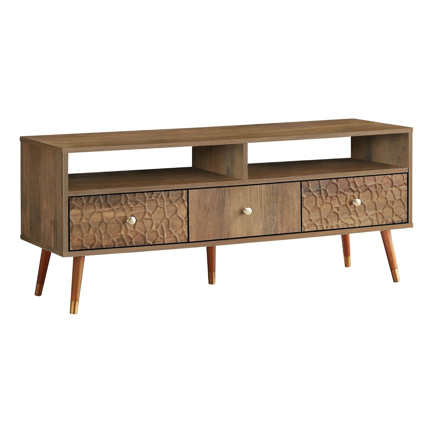 Monarch Specialties Tv Stand, 48 Inch, Console, Living Room, Bedroom, Walnut Laminate
