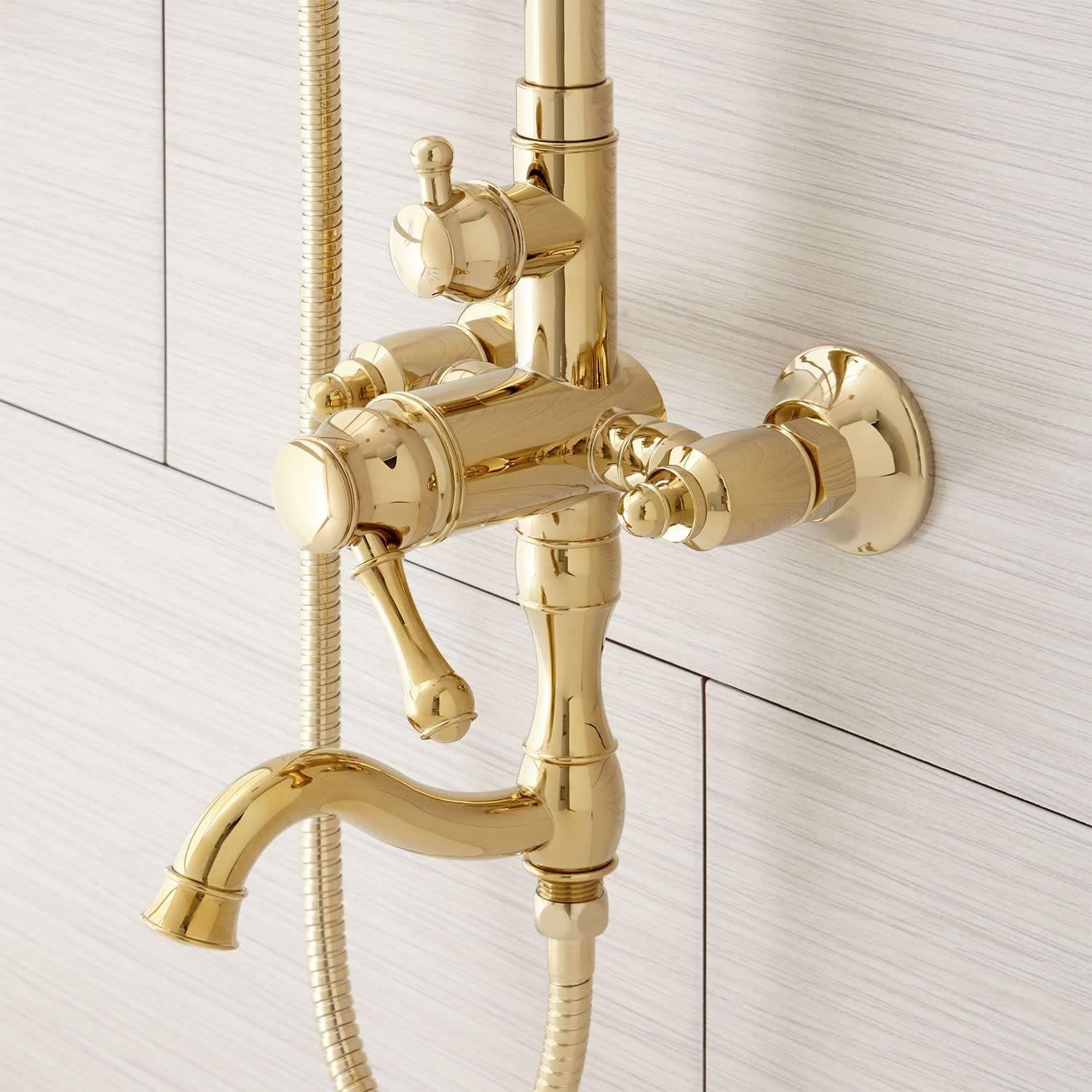 Dolwick Exposed Pipe Shower and Tub Faucet