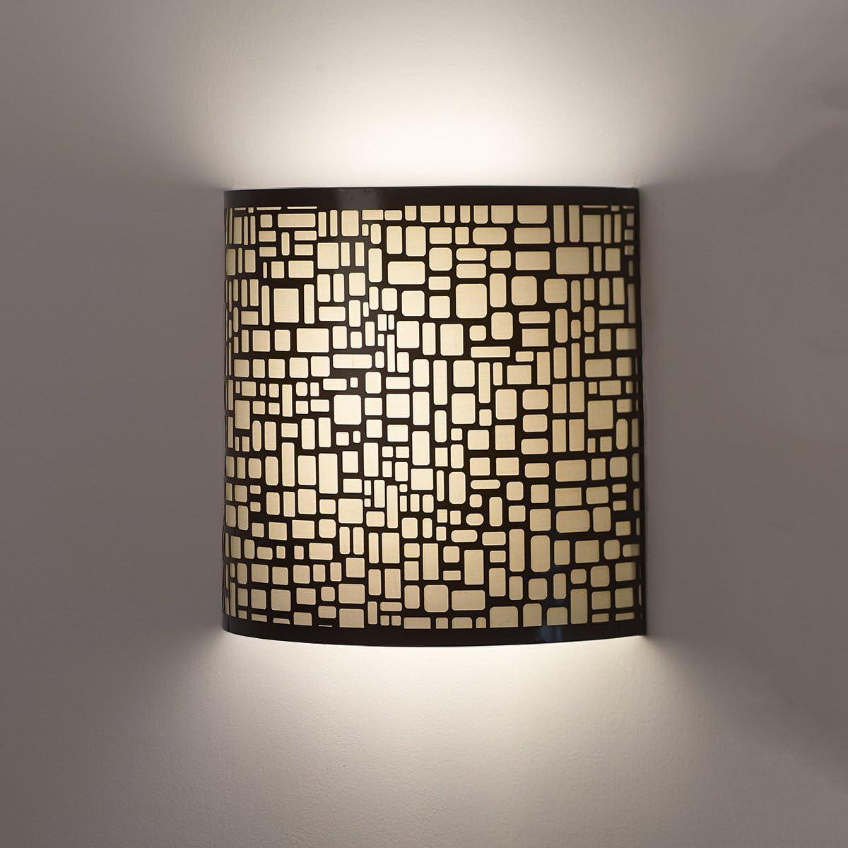 It's Exciting Lighting IEL-2901 London Barrel Wireless Wall Sconce, Amber, Wall, 9.88 in L x 3.90 in W x 9.87 in H