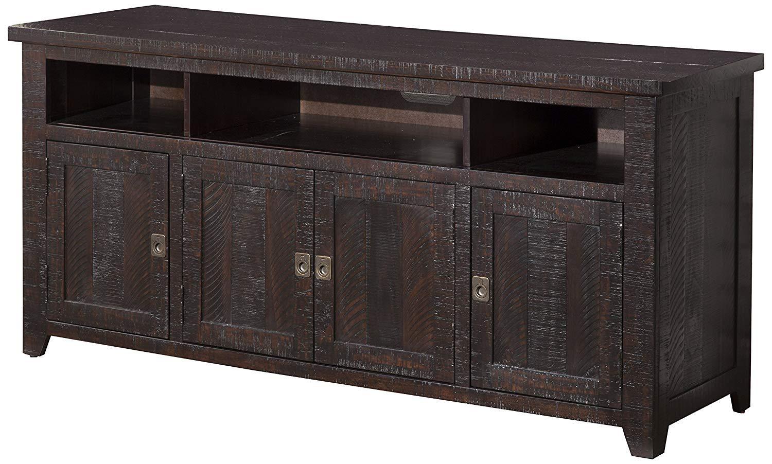 Coffee Plantation 65" Solid Wood TV Stand Espresso - Martin Svensson Home
