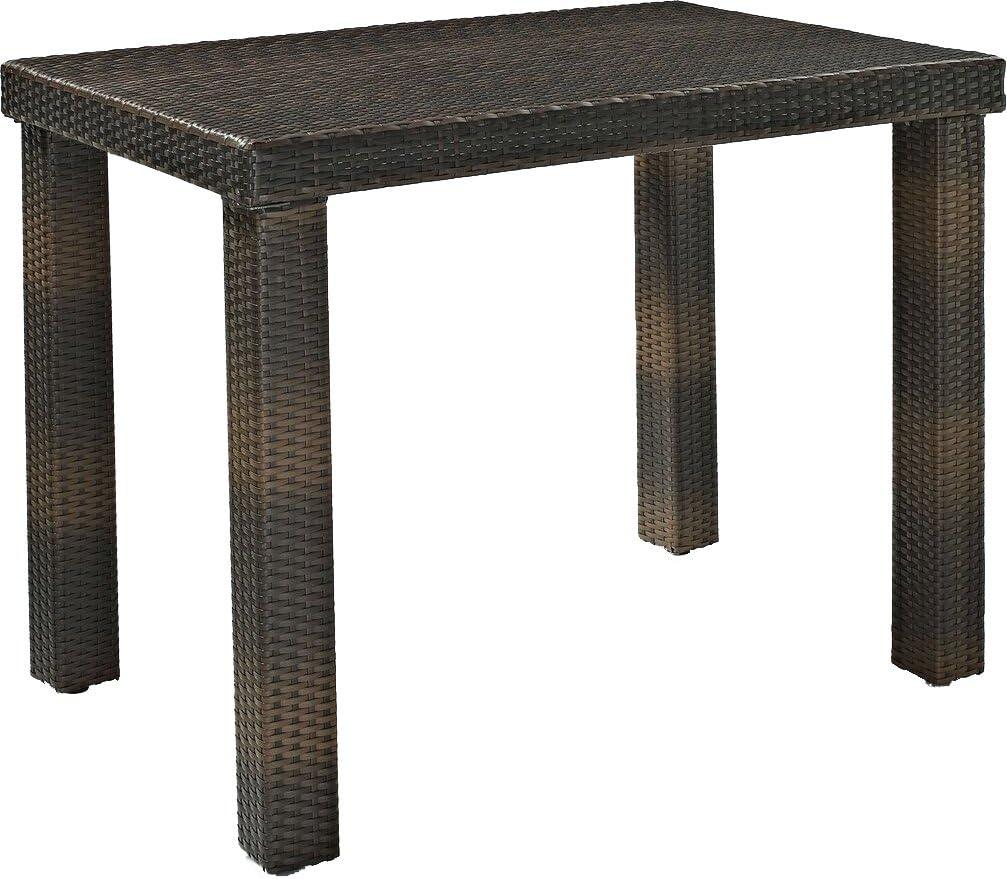 Palm Harbor Outdoor Rectangle Wicker High Dining Table - Crosley