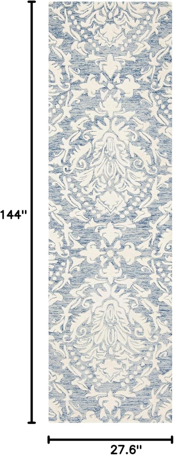 Tansy Wool Blue/Ivory Rug