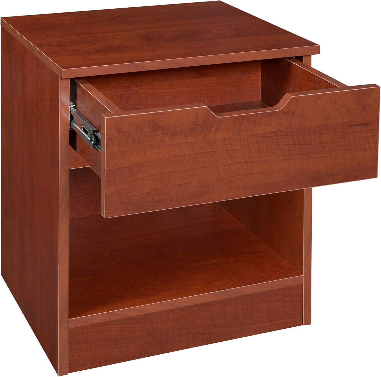 Niche Mod Single Drawer Night Stand- Cherry