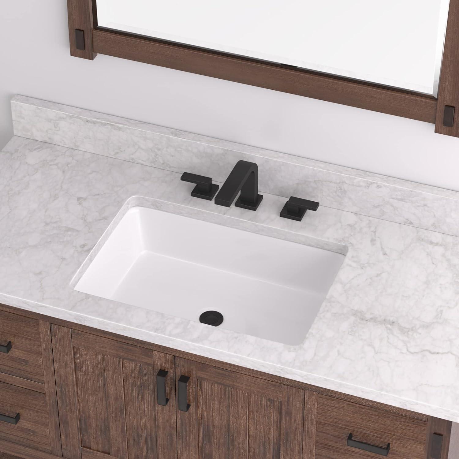 Destin 23" Rectangular Vitreous China Undermount Bathroom Sink