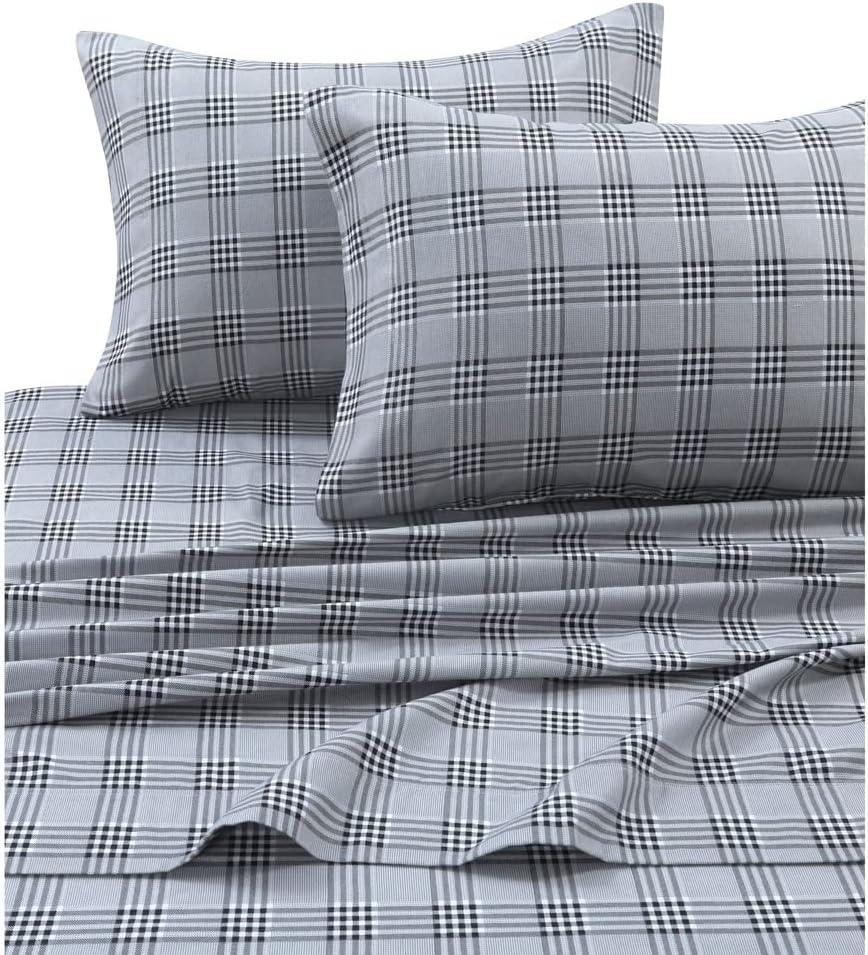 Tribeca Living Printed Cotton Flannel Extra Deep Pocket Sheet Set