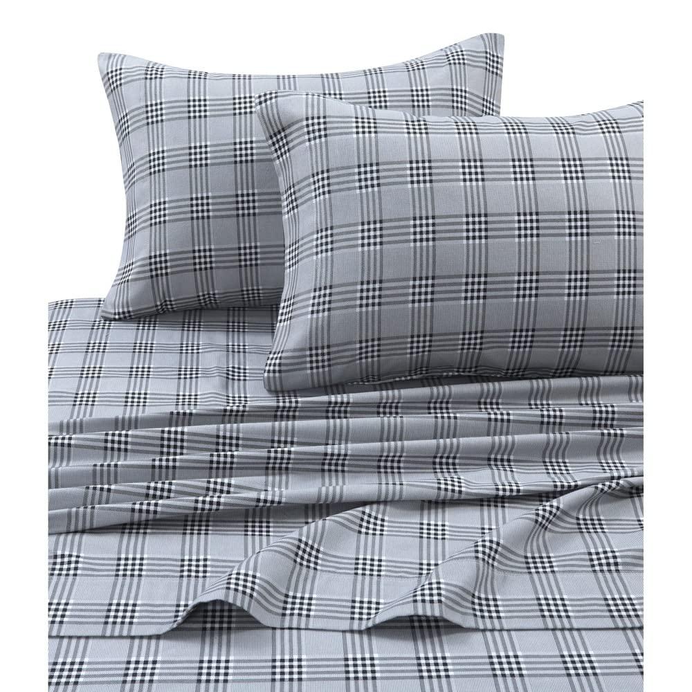 Tribeca Living Cozy Flannel Plaid Sheet Set