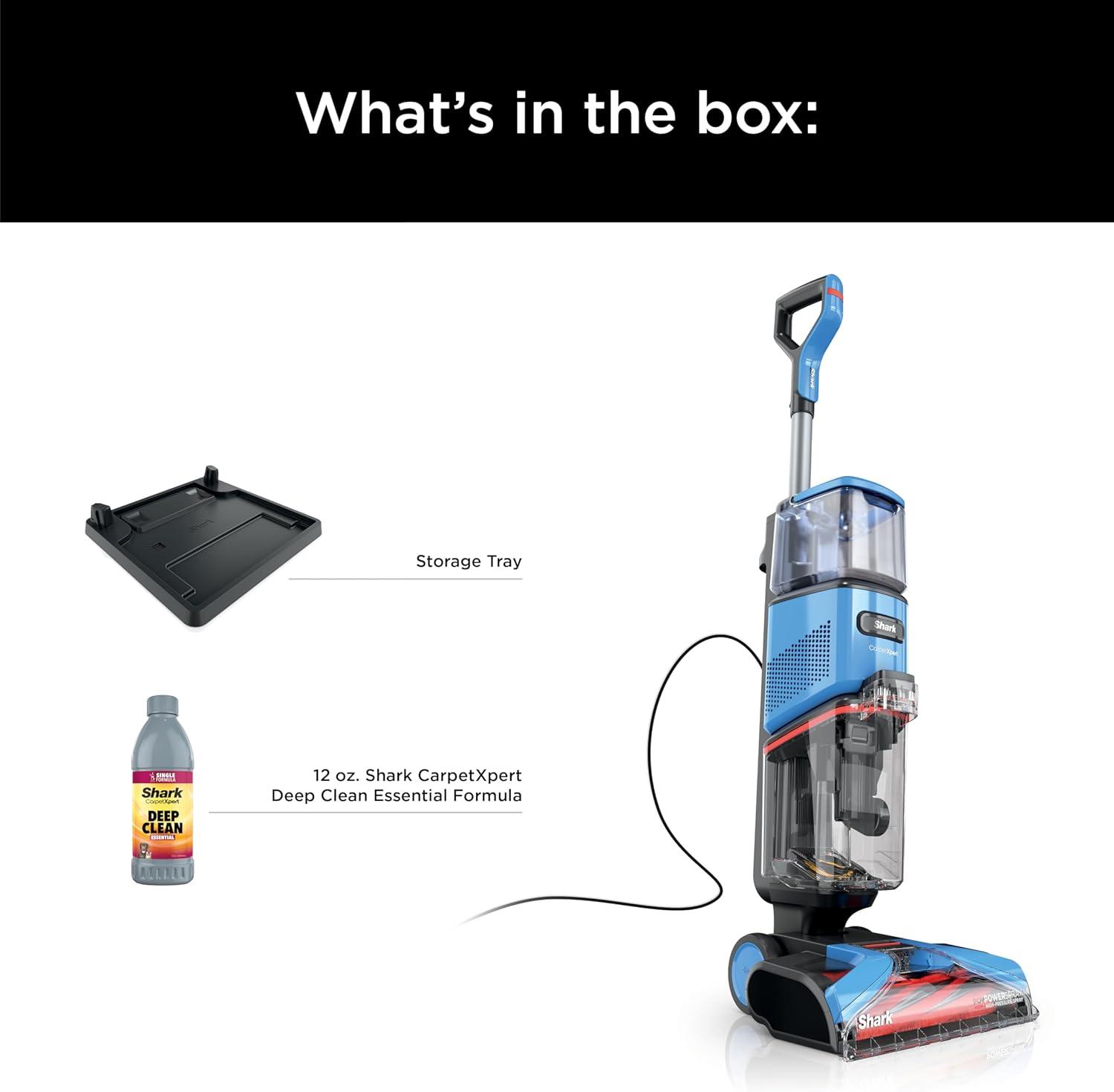 Shark EX201 CarpetXpert Upright Carpet, Area Rug & Upholstery Cleaner with StainStriker, Built-in Spot & Stain Cleaner, Perfect for Pets, Deep Cleaning & Tough Stain Removal, Carpet Shampo